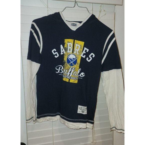 OTH Buffalo Sabres Hockey long sleeve shirt Hoodie youth MEDIUM - Picture 2 of 11